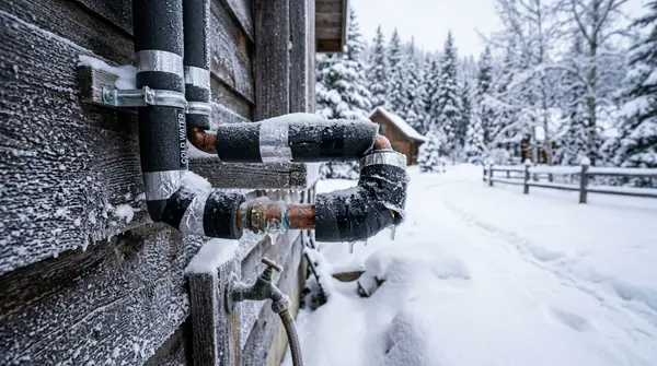 Frozen pipe burst insulation protection in Utah residence
