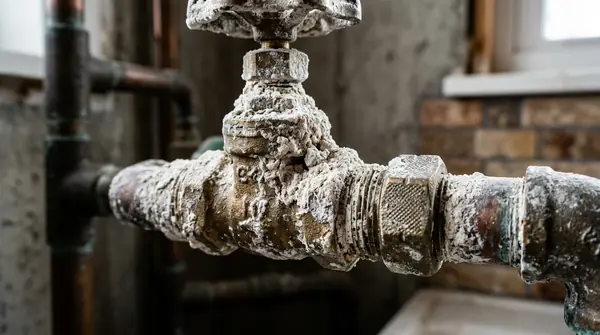 Plumbing pressure gauge and water pipe inspection in Salt Lake City home